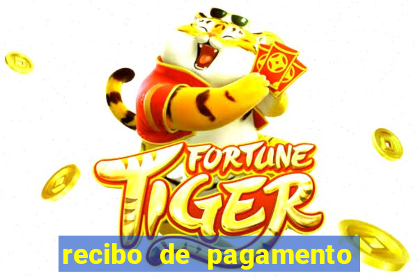 recibo de pagamento em word